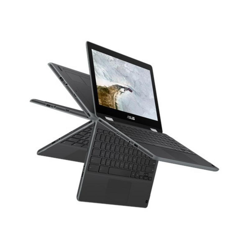 Load image into Gallery viewer, Asus C214MA-C1R Chromebook, 11.6" 2-in-1 Touchscreen, Intel Celeron N4020, 1.1GHz, 4GB RAM, 32GB eMMC, Chrome OS, Brand New - EE