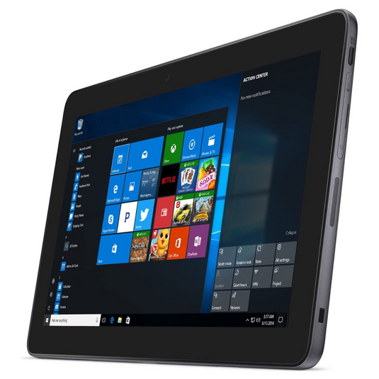 Dell Latitude 5175 Tablet, 11", Touchscreen, Intel Core M5-6Y57, 1.10GHz, 4GB RAM, 128GB SSD, Windows 10 Pro - Grade A Refurbished 
