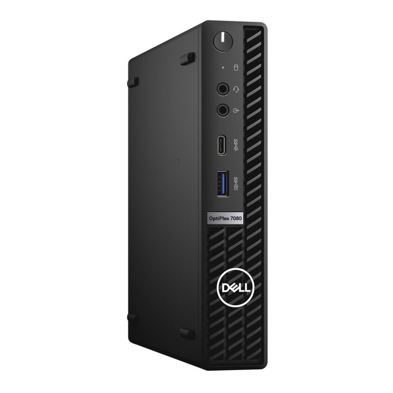 Load image into Gallery viewer, Dell OptiPlex 7080, Micro Desktop Bundled with 24" Monitor, Intel Core i5-10500T, 2.0GHz, 16GB RAM, 256GB M2 NVMe SSD, Windows 11 Pro, Grade A Refurbished - EE