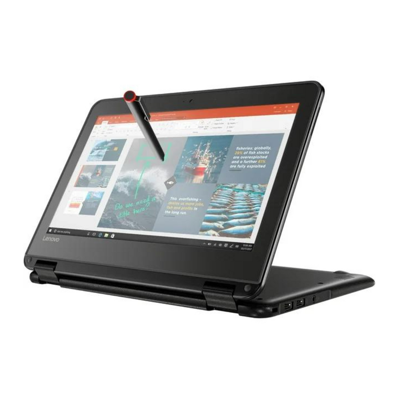 Load image into Gallery viewer, Lenovo N24, 11.6" Touch Screen, Intel Pentium N4200, 1.10GHz, 4GB RAM, 128GB SSD, Windows 10 Pro - Grade A Refurbished