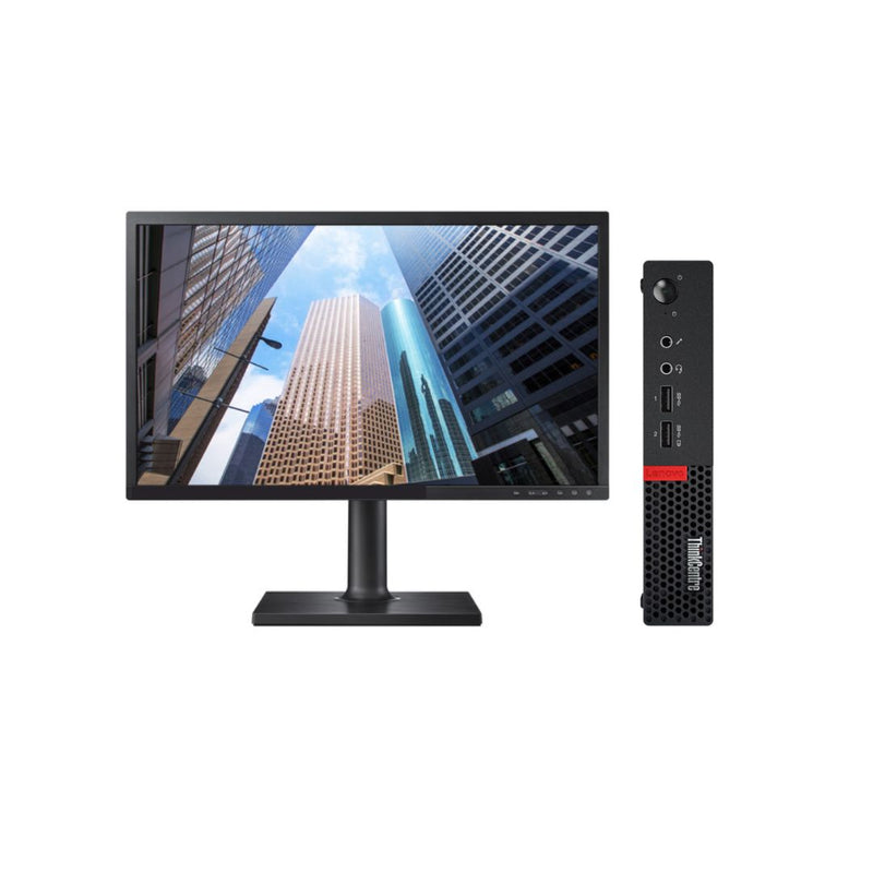 Load image into Gallery viewer, HP EliteDesk 800 G3 Mini Desktop Bundled with 22&quot; Monitor, Intel Core i5-6500T, 2.50GHz, 8GB RAM, 256GB SSD, Windows 10 Pro - Grade A Refurbished 
