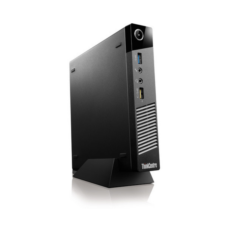 Load image into Gallery viewer, Lenovo ThinkCentre M93p Tiny Desktop, Intel Core i5-4570T, 2.9 GHz, 8GB RAM, 256GB SSD, Windows 10 Pro - Grade A Refurbished (Final Sale)