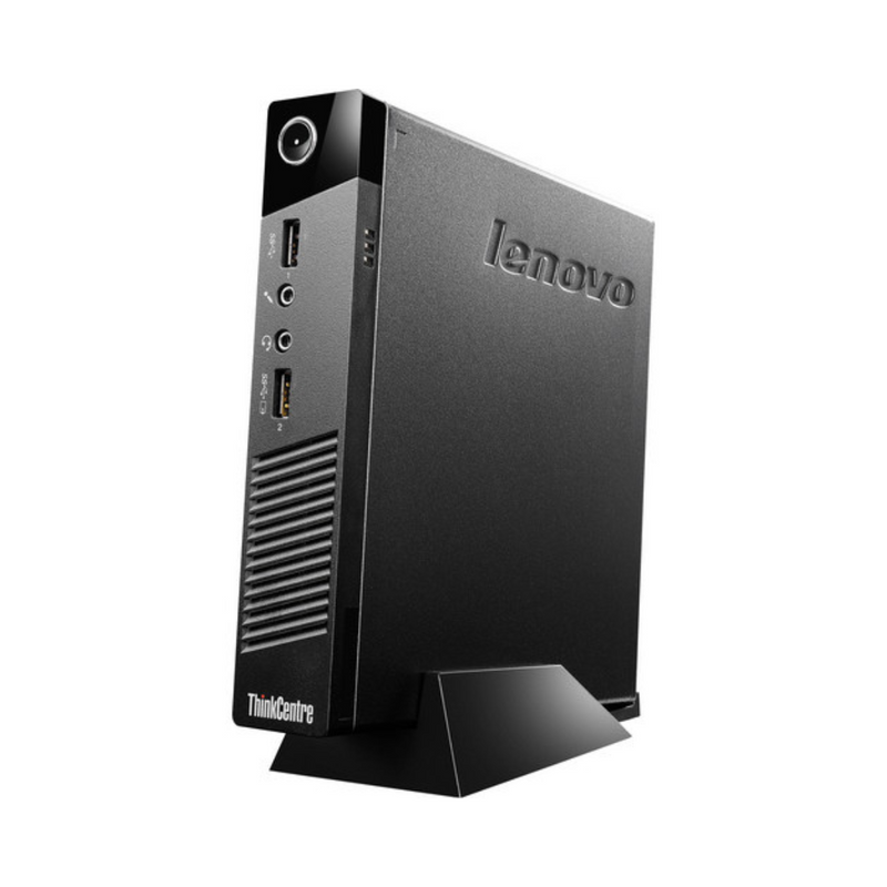 Load image into Gallery viewer, Lenovo ThinkCentre M93p Tiny Desktop, Intel Core i5-4570T, 2.9 GHz, 8GB RAM, 256GB SSD, Windows 10 Pro - Grade A Refurbished (Final Sale)