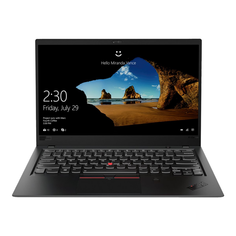 Load image into Gallery viewer, Lenovo ThinkPad X1 Carbon G5, 14", Intel Core i7-8650U, 1.9GHz 16GB RAM, 256GB M2 SSD, Windows 10 Pro- Grade A Refurbished