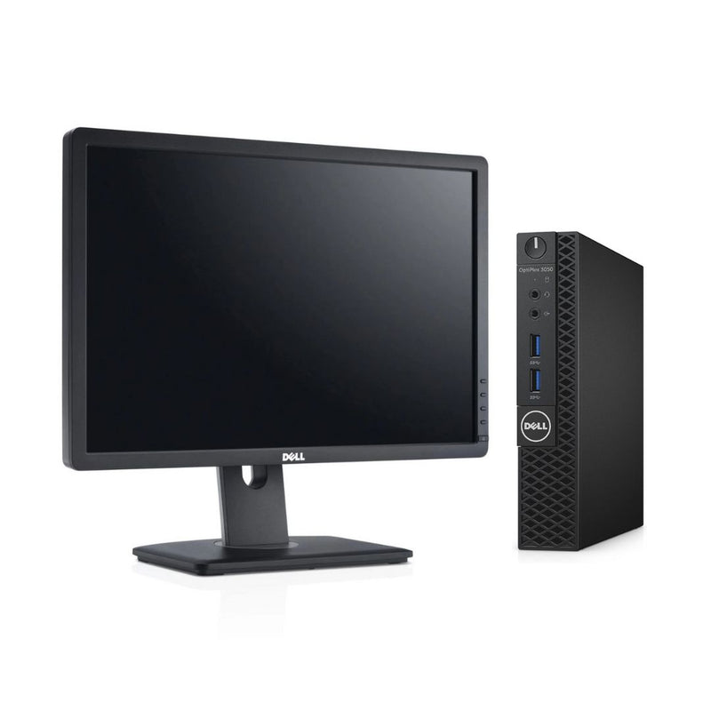 Load image into Gallery viewer, Dell OptiPlex 3050, Micro Desktop Bundled with 22&quot; Monitor, Intel Core i5-6500T, 2.5GHz, 16GB RAM, 256GB SSD, Windows 10 Pro - Grade A Refurbished 
