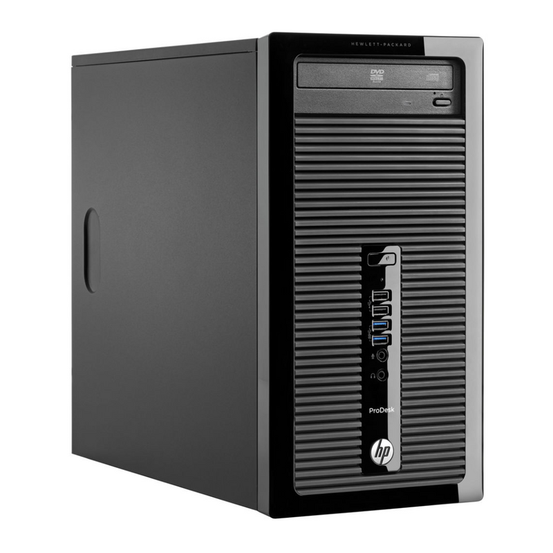 Load image into Gallery viewer, HP Prodesk 400G1 Microtower, Intel i5-4570, 3.2GHz, 16GB RAM, 512GB SSD, Windows 10 Pro - Grade A Refurbished
