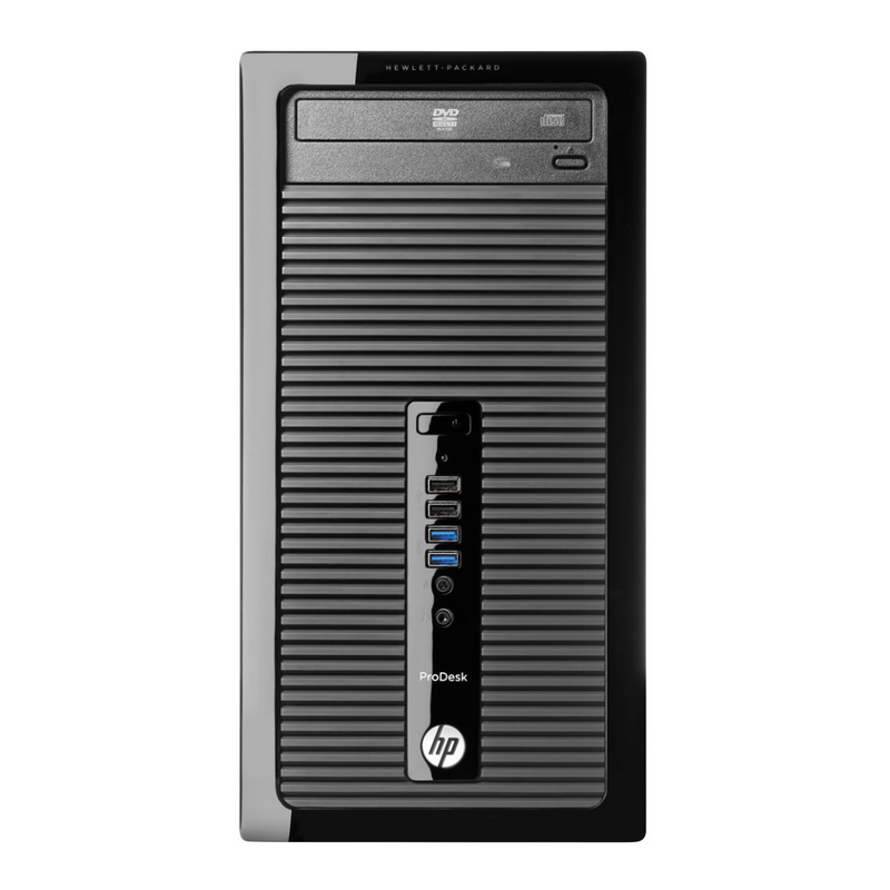 Load image into Gallery viewer, HP ProDesk 400G1 Micro Tower Bundled with 22&quot; Monitor, Intel Core i5-4570, 3.2GHz, 16GB RAM, 512GB SSD, Windows 10 Pro - Grade A Refurbished
