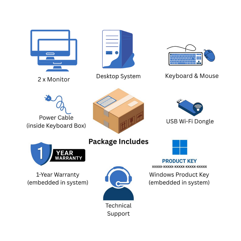 Load image into Gallery viewer, HP ProDesk 400 G7, SFF Desktop Bundled with Dual Monitor 2 x 24" LCD, Intel Core i5-10400, 2.90GHz, 16GB RAM, 512GB SSD, Windows 11 Pro - Grade A Refurbished

