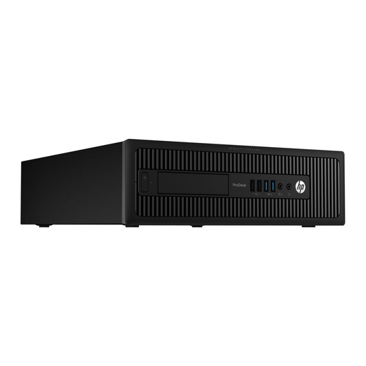 HP ProDesk 600 G1, SFF Desktop Bundled with 22" Monitor, Intel Core i5-4570, 3.2GHz, 16GB RAM, 256GB SSD, DVD, Windows 10 Pro -  Grade A Refurbished