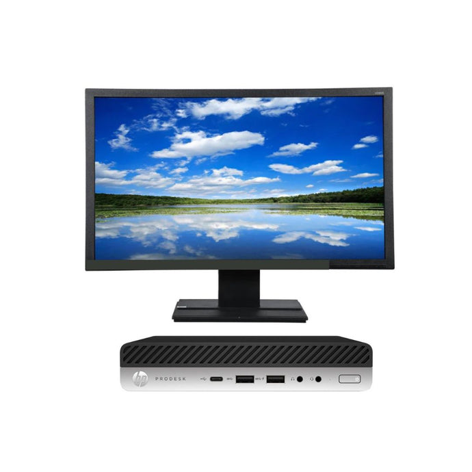 HP ProDesk 600 G3, Mini Desktop Bundled with 24