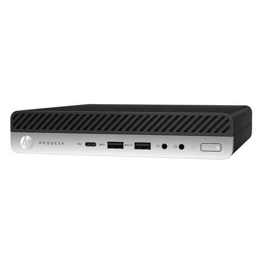 HP ProDesk 600G4, Mini Desktop, Intel Core i5-8500, 3.0GHz, 16GB RAM, 256GB SSD, Windows 11 Pro - Grade A Refurbished - EE