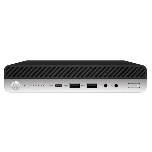 HP EliteDesk 800 G5 Mini Desktop, Intel Core i5-9500T, 2.2GHz, 16GB RAM, 256GB SSD, Windows 10 Pro - Grade A Refurbished