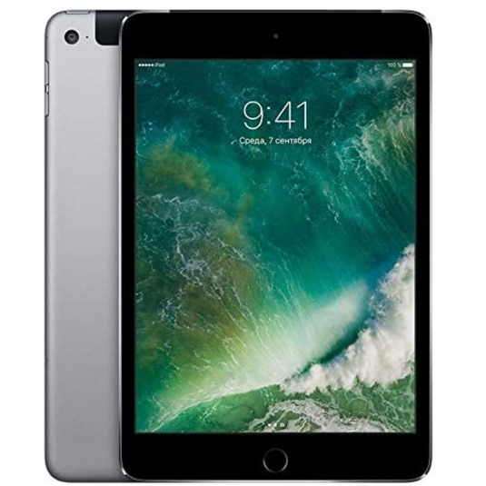 Apple iPad Mini 4 - A1550, 7.9", 128GB, Wi-Fi+Cellular, Space Gray, Grade- A Refurbished