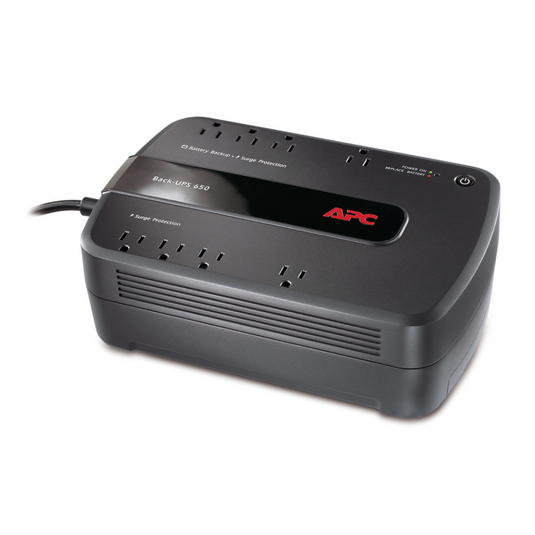 APC Back-UPS 650 8 Outlet Surge Protector & Battery Backup(BE650G1)-BRAND NEW Media 1 of 2