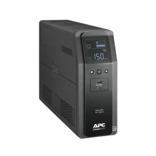 APC Back-UPS Pro BR 1500VA Battery Backup & Surge Protector (BR1500G)- Grade A Refurbished 
