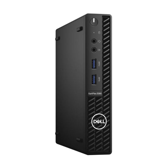 Dell OptiPlex 3080, Micro Desktop Bundled with 2 x 24" Dell Monitors, Intel Core i5-10500T, 2.3GHz, 16GB RAM, 256GB SSD, Windows 11 Pro - Grade A Refurbished-EE