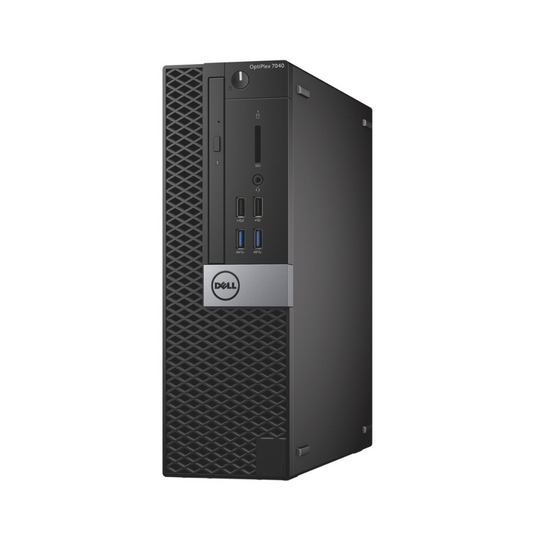 Dell OptiPlex 7040, computadora de escritorio SFF, Intel Core i5-6500, 3,2 GHz, 16 GB de RAM, 256 GB SSD, DVD, Windows 10 Pro - Grado A reacondicionado