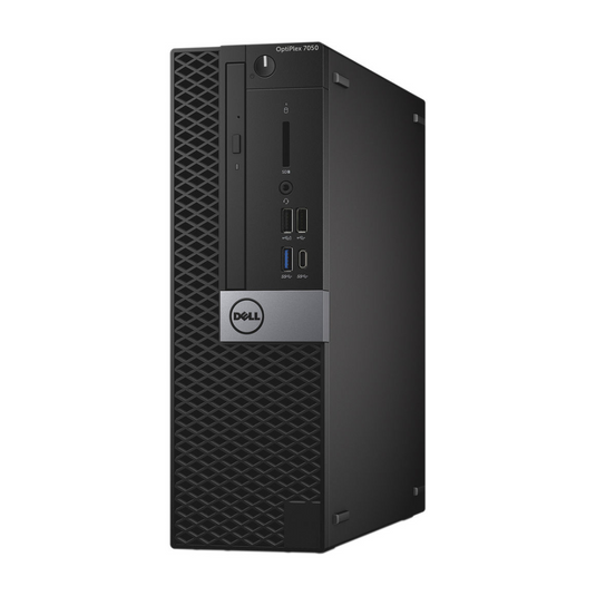 Dell OptiPlex 7050, computadora de escritorio SFF, Intel Core i7-6700, 3,4 GHz, 16 GB de RAM, 512 GB SSD, Windows 10 Pro - Grado A reacondicionado