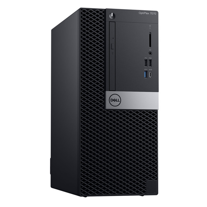Dell OptiPlex 7070, Micro Tower Desktop, Intel Core i7-9700, 3.0GHz, 32GB RAM, 512GB NVMe Drive, DVDRW, Windows 11 Pro - Grade A Refurbished 
