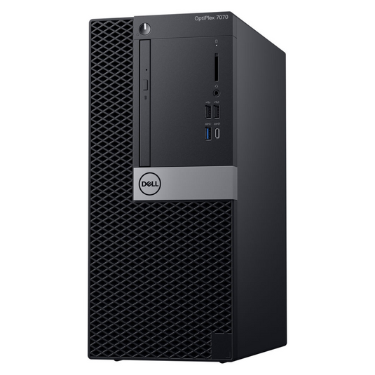 Dell OptiPlex 7070, Mini Tower Desktop, Intel Core i7-9700, 3.0GHz, 64GB RAM, 1TB NVMe, NVIDIA GT730, Windows 11 Pro - Grade A Refurbished