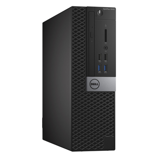 Computadora de escritorio Dell OptiPlex 5040 SFF con monitor dual LCD de 2 x 22", Intel Core i5-6400, 2,7 GHz, 8 GB de RAM, SSD de 256 GB, Windows 10 Pro - Reacondicionado de grado A