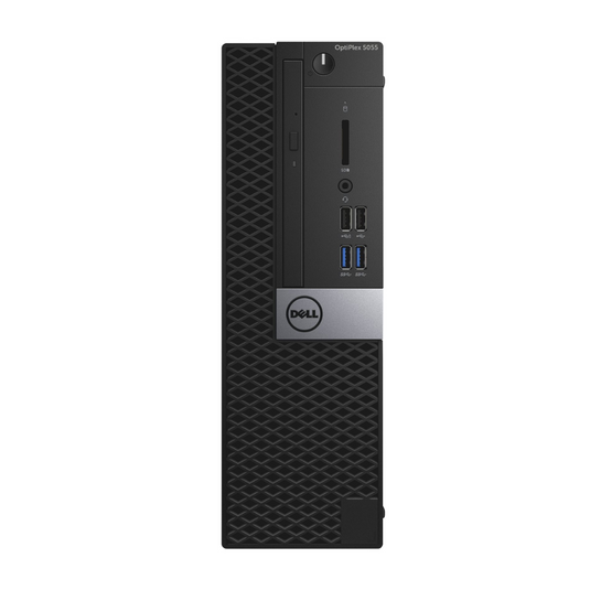 Dell Optiplex 5055, computadora de escritorio SFF, AMD Ryzen-2200G, 3,5 GHz, 16 GB de RAM, 512 GB SSD, DVD, Windows 10 Pro - Grado A reacondicionado