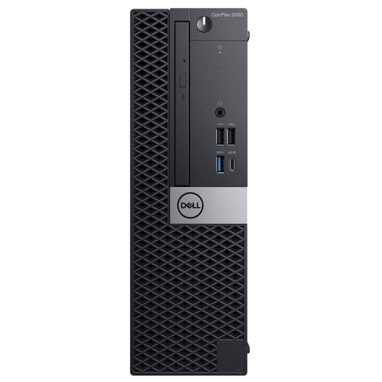 Dell OptiPlex 5060, SFF incluido con monitor de 24", Intel Core i5-8500, 3,0 GHz, 8 GB de RAM, 256 GB SSD, Windows 10 Pro - Grado A reacondicionado