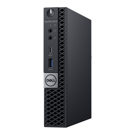 Dell OptiPlex 5070, Micro Desktop, Intel Core i7-9700, 3.0GHz, 16GB RAM, 512GB M2 NVMe SSD, Windows 11 Pro, Grade A Refurbished - EE