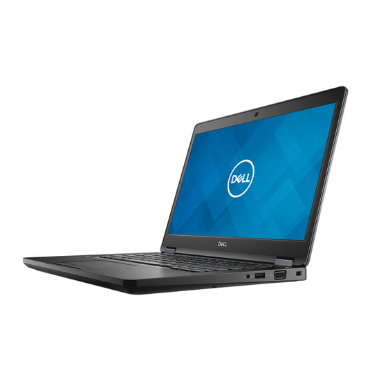 Dell Latitude 5490, 14", Intel core i5-8350U, 1,7 GHz, 16 GB de RAM, 512 GB SSD, Windows 10 Pro - Grado A reacondicionado