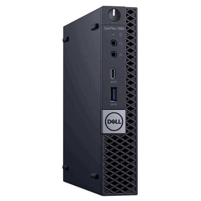 Dell OptiPlex 7060, Micro Desktop, Intel Core i5-8500T, 2.10GHz, 16GB RAM, 256GB SSD, Windows 11 Pro, Grade A Refurbished - EE