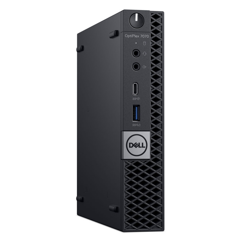 Load image into Gallery viewer, Dell OptiPlex 7070, Micro Desktop Bundled with 24&quot; Monitor, Intel Core i7-9700T, 3.0GHz, 16GB RAM, 256GB SSD, Windows 10 Pro - Grade A Refurbished
