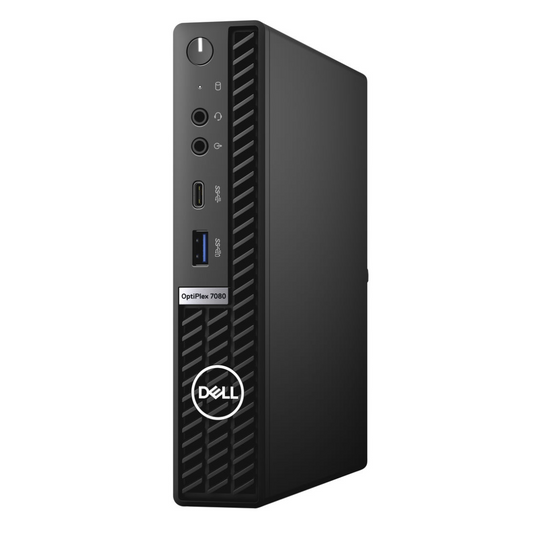 Dell OptiPlex 7070, microescritorio incluido con monitor de 24", Intel Core i5-9500T, 2,0 GHz, 16 GB de RAM, SSD NVMe M2 de 256 GB, Windows 11 Pro, reacondicionado de grado A - EE