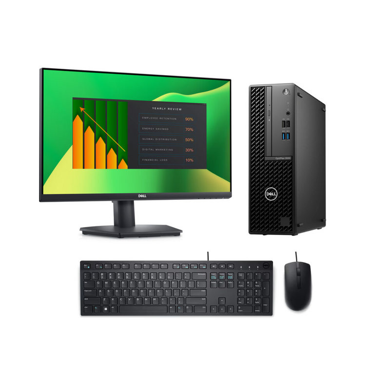 Load image into Gallery viewer, Dell OptiPlex 7020 SFF Bundled with New Dell 22&quot; Monitor, Intel Core i5-14500, 16GB RAM, 256GB SSD, Windows 11 Pro, Open Box - EE
