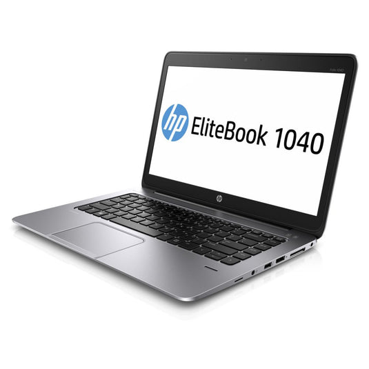 HP EliteBook Folio 1040 G2, 14", Intel Core i5-5200U, 2.2GHz, 8GB RAM, 256GB SSD, Windows 10 Pro - Grade A Refurbished