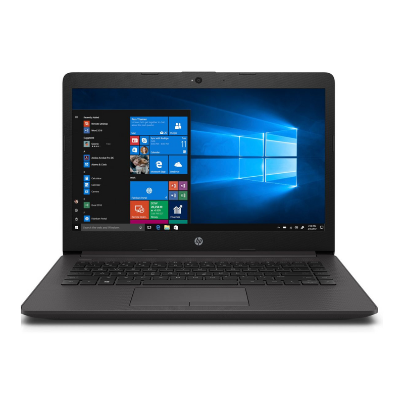 Load image into Gallery viewer, HP 240 G7 Celeron® Dual-Core N4020 128GB SSD 4GB 14&quot; (1366x768) WIN10 Pro JET BLACK UK KEYBOARD &amp; POWER CORD 2V0E3ES#ABU
