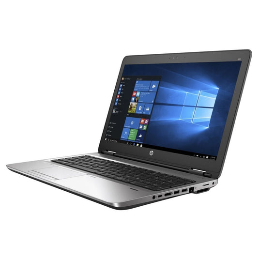 HP ProBook 650 G2, 15,6", Intel Core i5-6300U, 2,4 GHz, 8 GB de RAM, 256 GB M2 SATA, Windows 10 Pro - Grado A reacondicionado