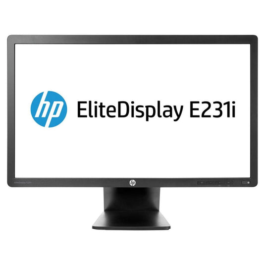 HP EliteDisplay E231i, 23", IPS LED Backlit Monitor - Grade A Refurbished-EE