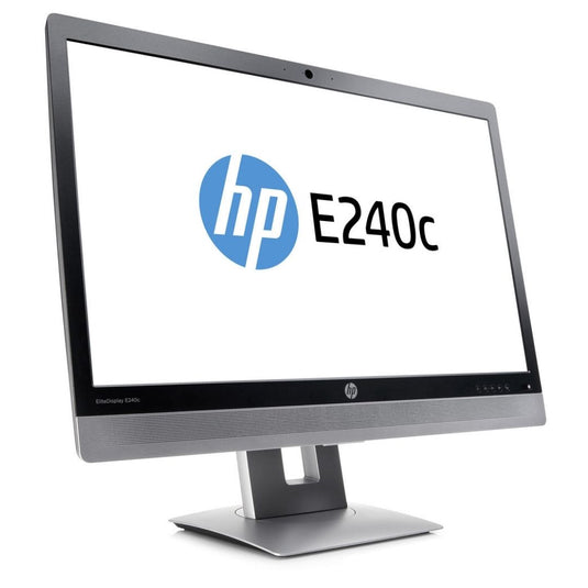 HP EliteDisplay E240c, 23.8", 16:9 Video Conferencing IPS Monitor - Grade A Refurbished