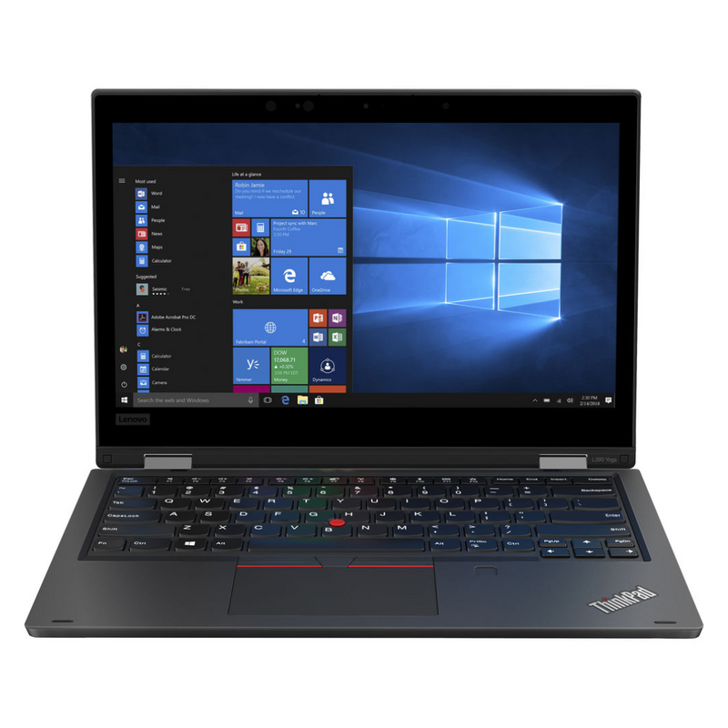 Load image into Gallery viewer, Lenovo ThinkPad L390 Yoga Multi-Touch, 13.3&quot;, Intel i5-8265U, 1.60GHz, 16GB RAM, 256GB SSD, Windows 10 Pro - Grade A Refurbished
