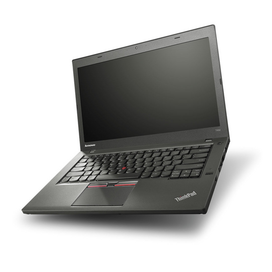 Lenovo ThinkPad T450, 14", Intel Core i5-5200U, 2.20GHz, 8GB RAM, 256GB SSD, Windows 10 Pro - Grade A Refurbished