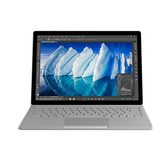 Microsoft Surface Book(1st Gen), 13.5", Touch Screen, Intel i5-6300U, 2.4GHz, 8GB RAM, 256GB SSD, Windows 10 Pro - Grade A Refurbished