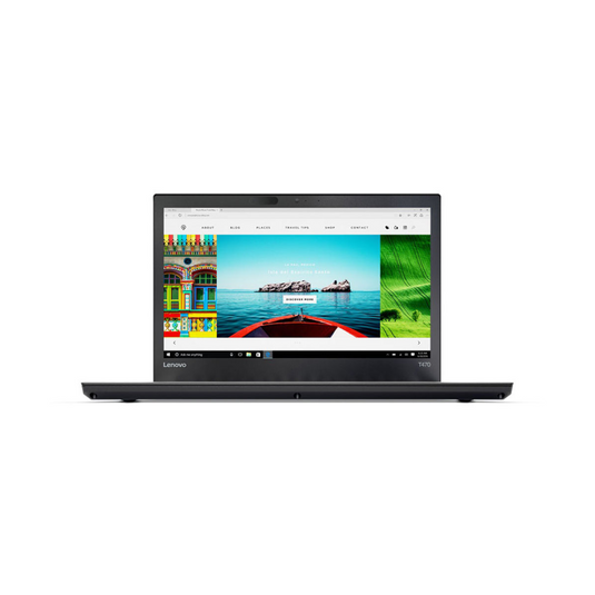 Lenovo ThinkPad T470, 14", Intel Core i5-6300U, 2,4 GHz, 8 GB de RAM, 256 GB SSD, Windows 10 Pro - Grado A reacondicionado 