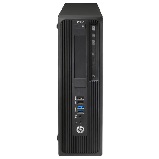 HP Z240, estación de trabajo SFF, Intel Core i7-6700, 3,4 GHz, 16 GB de RAM, 512 GB SSD, Windows 10 Pro - Grado A reacondicionado