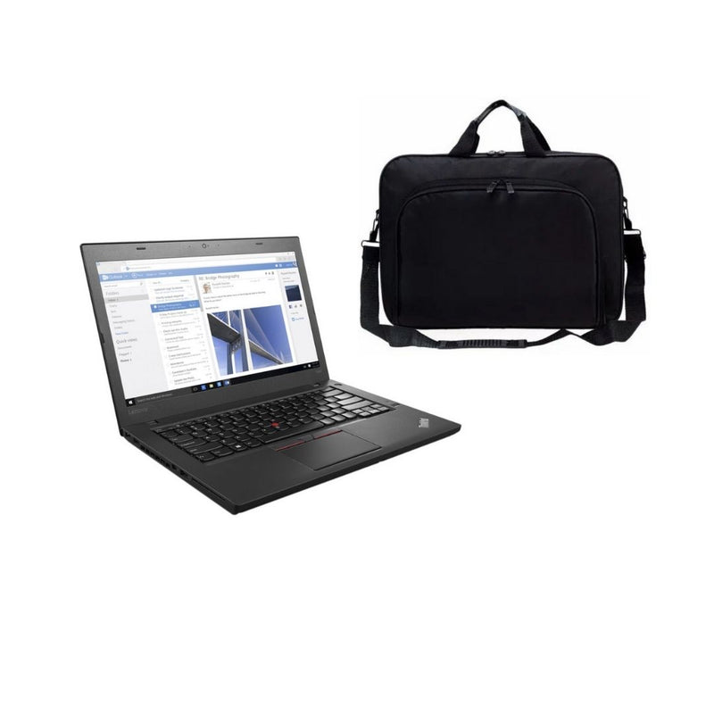 Load image into Gallery viewer, Lenovo ThinkPad T460, 14&quot; Laptop bundled with a Laptop Bag, Intel Core i5-6300U, 2.40GHz, 8GB, 256GB, SSD, Windows 10 Pro - Grade A Refurbished
