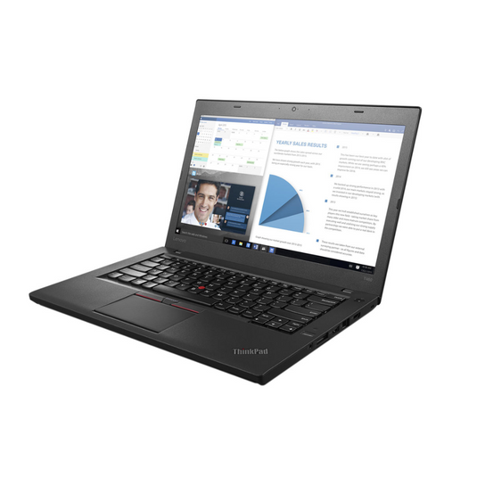 Lenovo ThinkPad T460, 14", Intel Core i5-6300U, 2,4 GHz, 8 GB de RAM, 512 GB SSD, Windows 10 Pro - Grado A reacondicionado